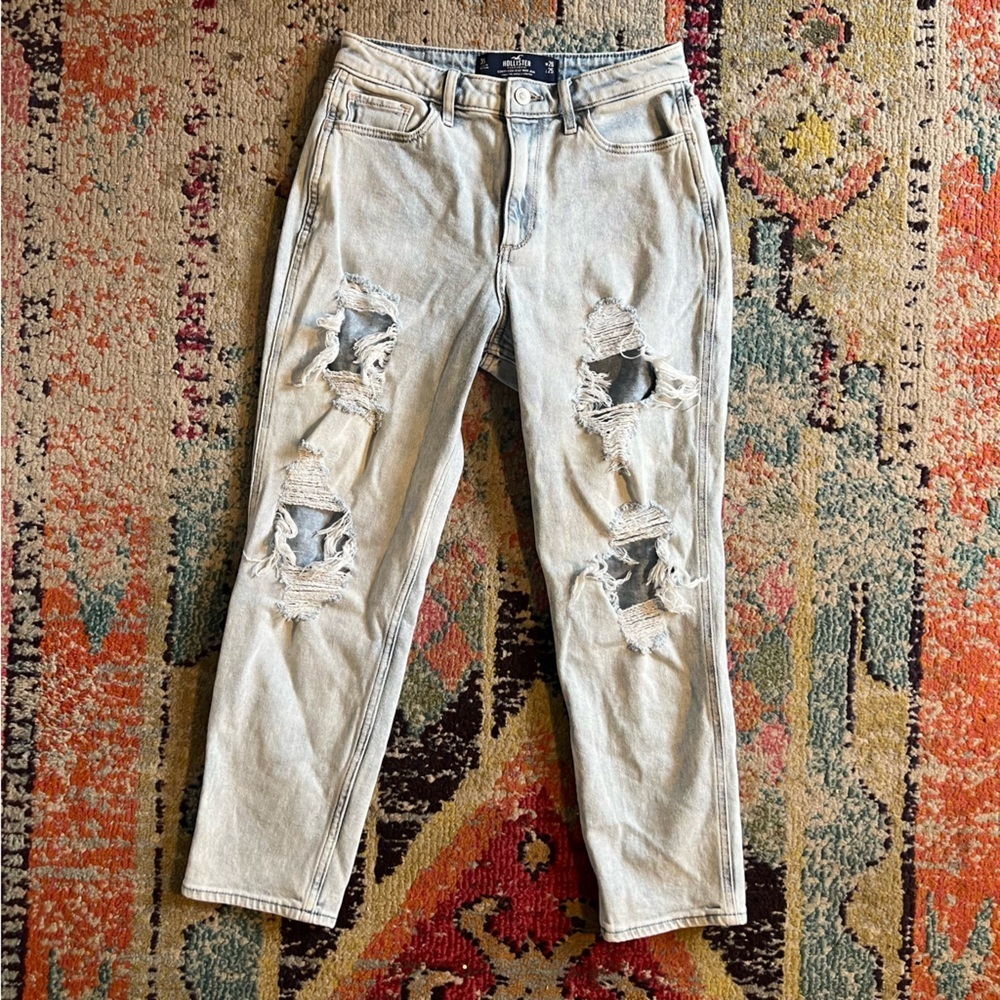 Hollister curvy high rise mom jeans women’s size 26